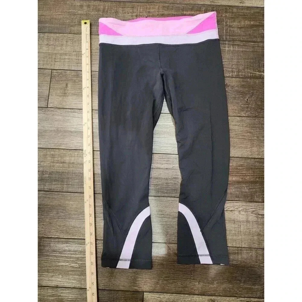 Lululemon Leggings Womens Size 8 Pink And Gray